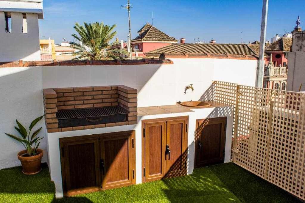 Atico Con Piscina Junto Catedral De Sevilla Exterior foto
